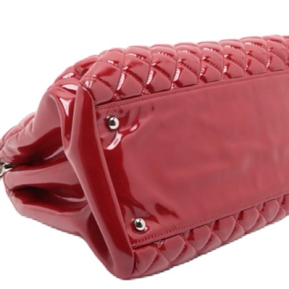 Chanel Red Mademoiselle Bowler bag - large - Picture 4 of 10